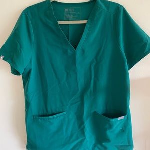 Hunter green figs shirt